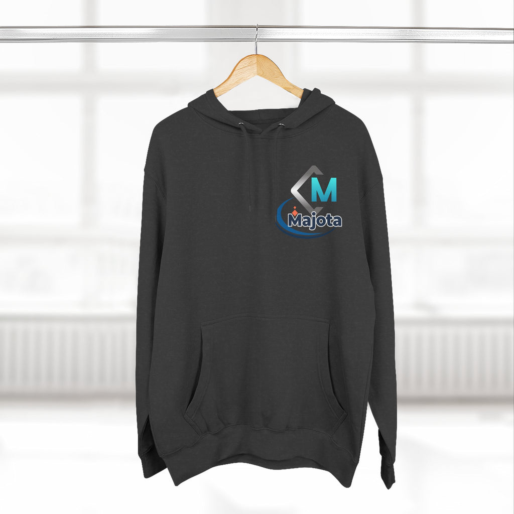 Majota Logo Hoodie – Lightweight White Fleece Pullover