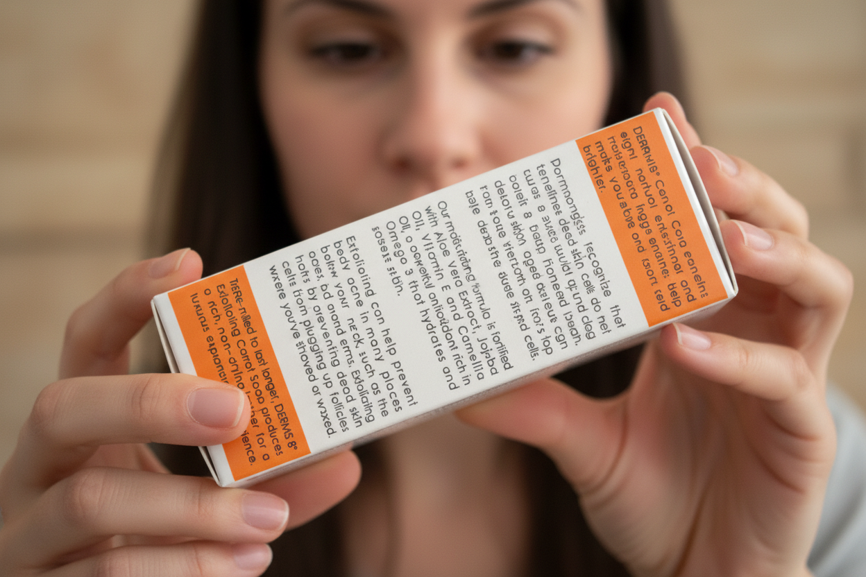 DERMIS8® exfoliating soap bar (Carrot)