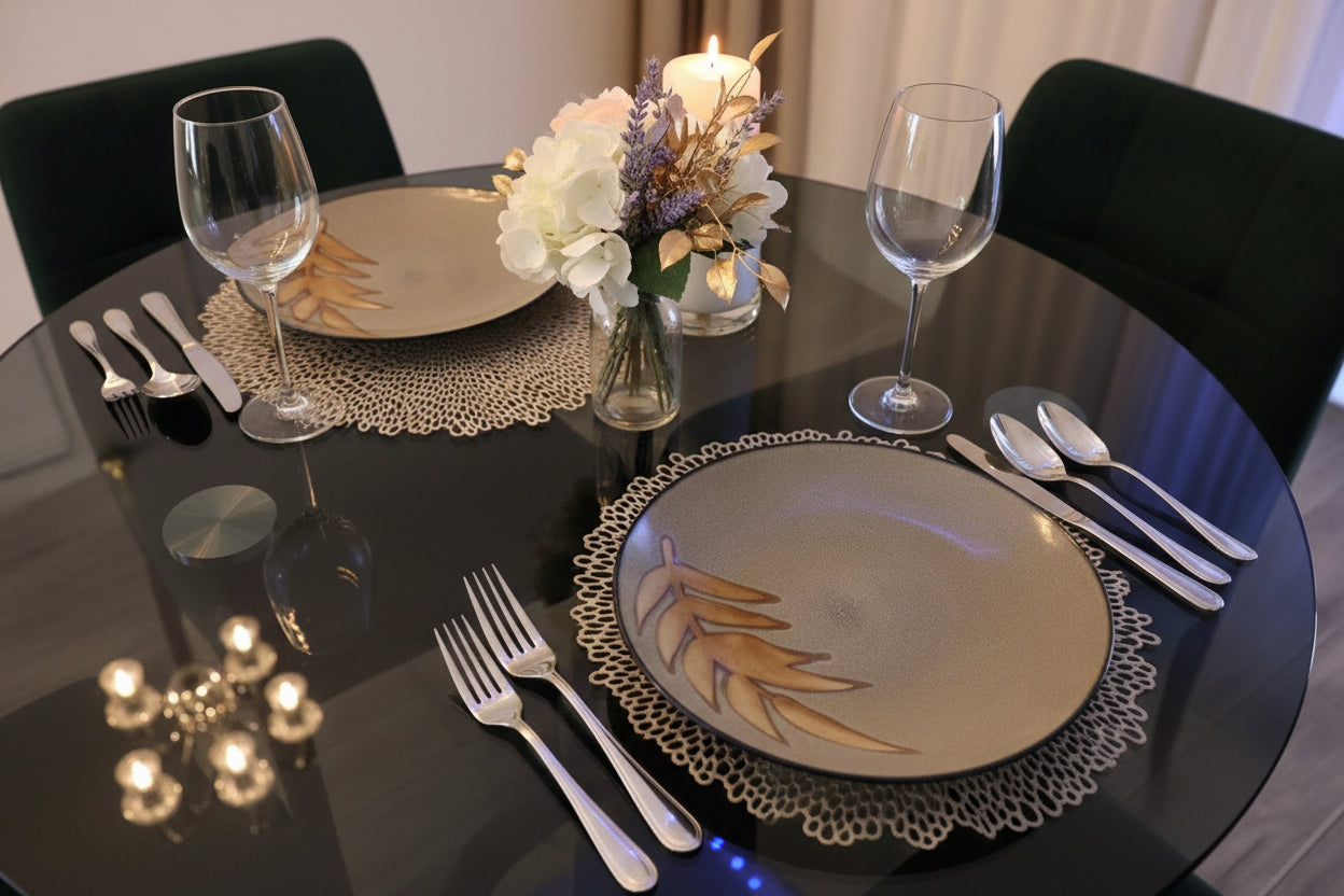 Home Trends Island Leaf Dinner Plates 11 1/4” (set of 2)
