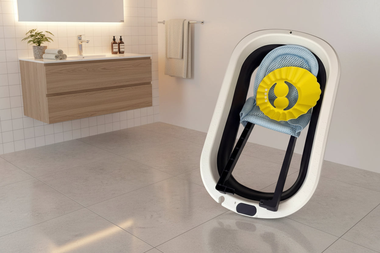Foldable baby bathtub