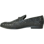 "Bravo1" Black Glitter Tuxedo & Prom Shoes