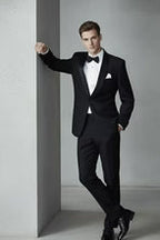 "London" Black Tuxedo Jacket