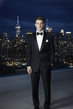"London" Black Tuxedo Jacket